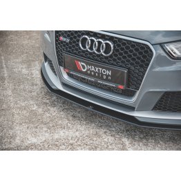 Накладка сплиттер на передний бампер на Audi RS3 8V Sportback